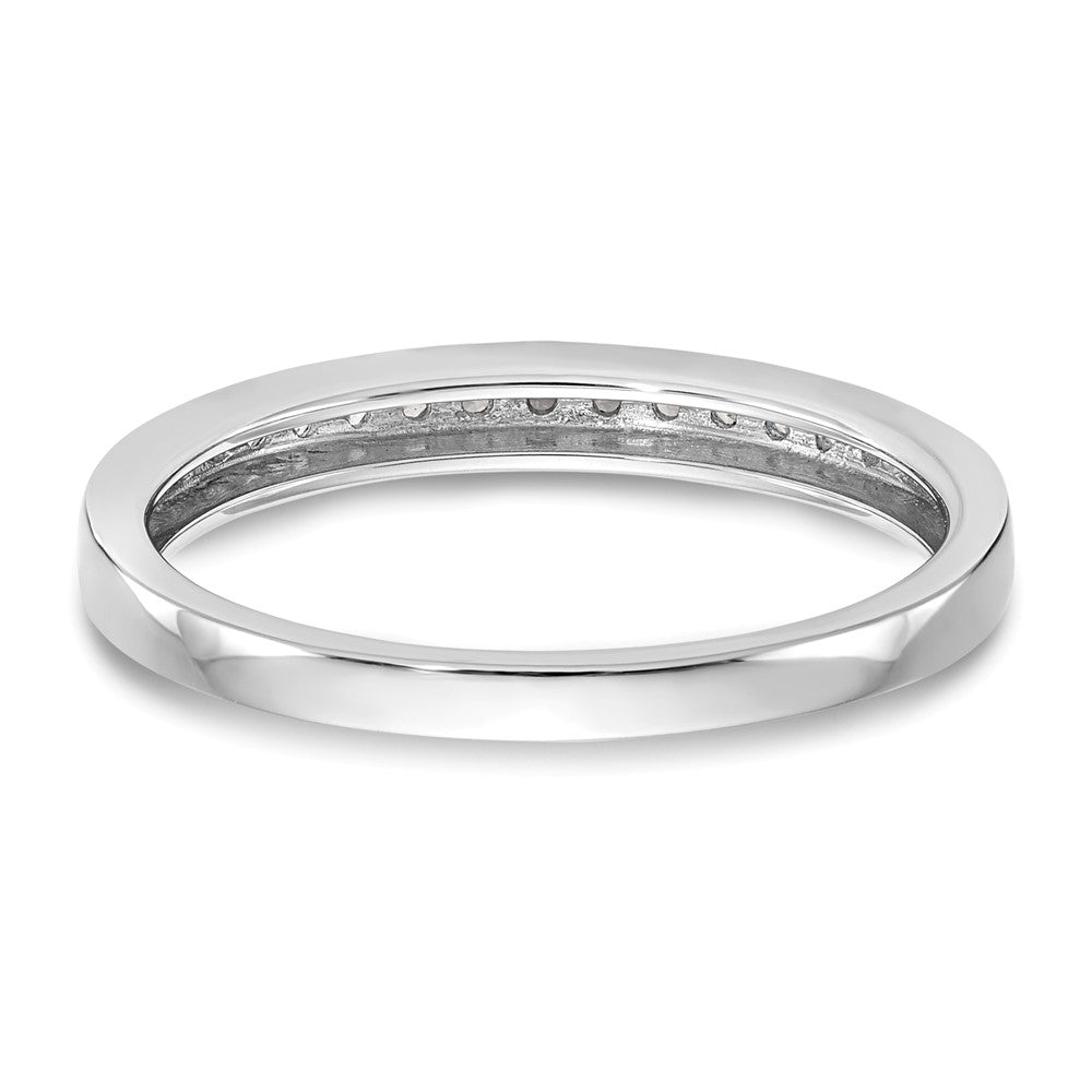 14K White Gold 1/8 carat Complete Diamond Band