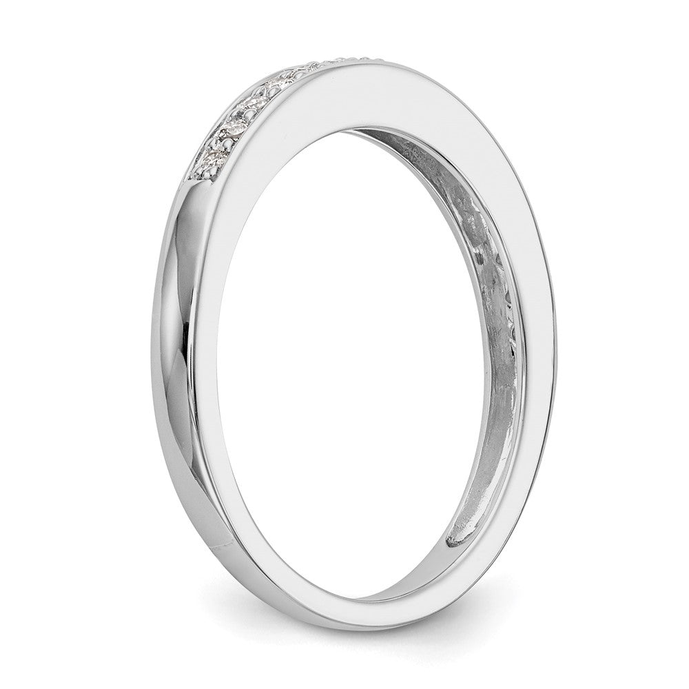 14K White Gold 1/8 carat Complete Diamond Band