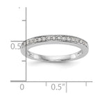 14K White Gold 1/8 carat Complete Diamond Band
