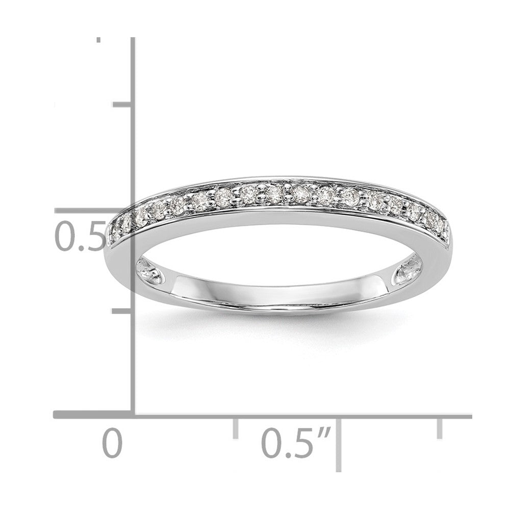 14K White Gold 1/8 carat Complete Diamond Band