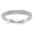 14K White Gold 1/8 carat Complete Diamond Band