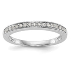 14K White Gold 1/8 carat Complete Diamond Band