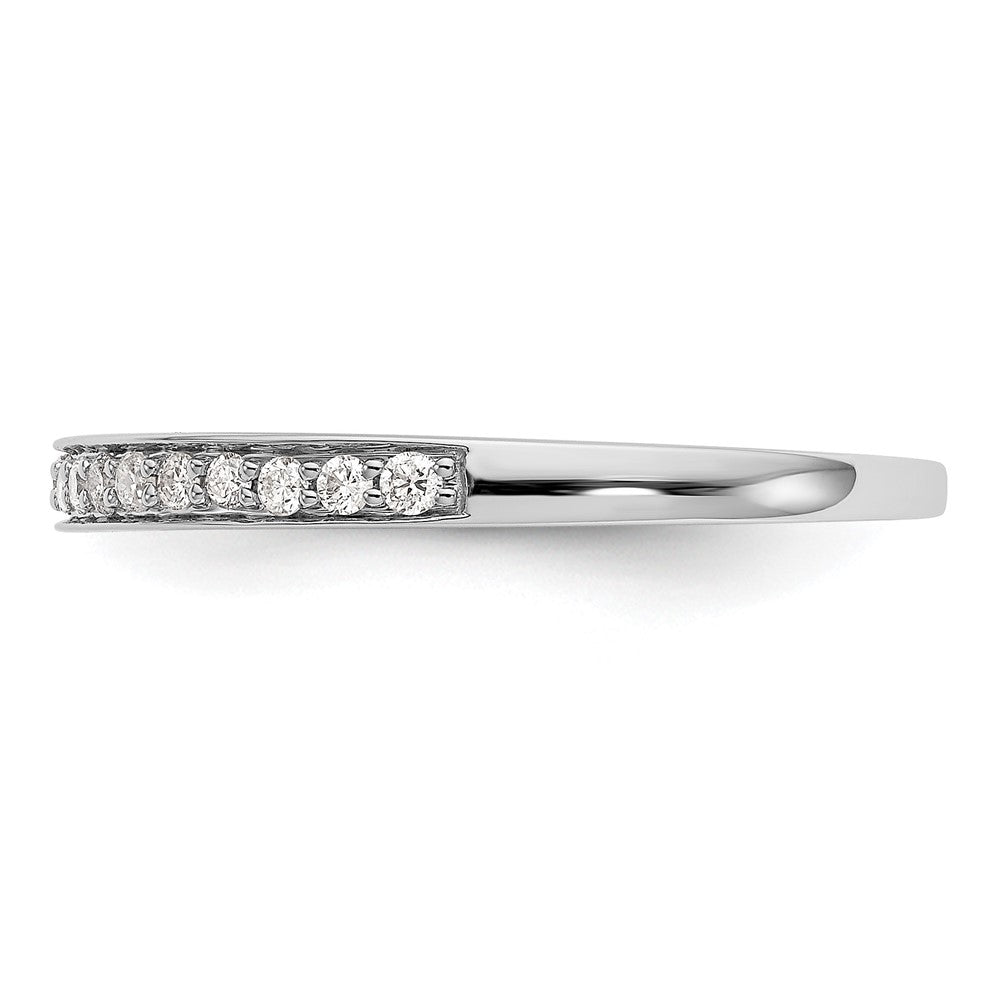 14K White Gold 1/6 carat Complete Diamond Band