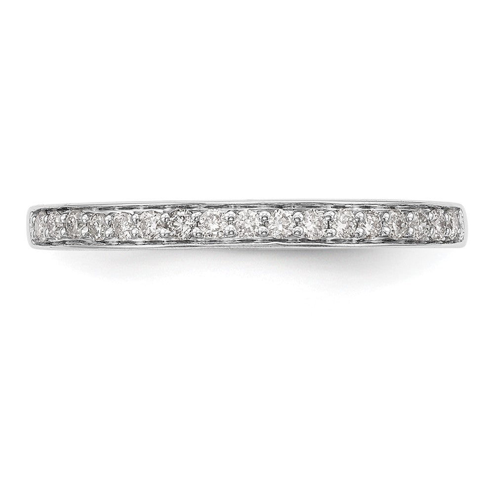 14K White Gold 1/6 carat Complete Diamond Band