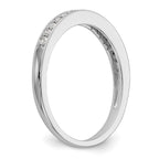 14K White Gold 1/6 carat Complete Diamond Band
