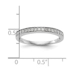 14K White Gold 1/6 carat Complete Diamond Band