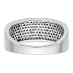 Platinum Micro Pave Diamond Band