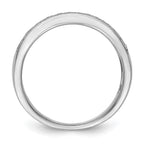 14K White Gold Micro Pave 1 carat Complete Diamond Band