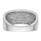 14K White Gold Micro Pave 1 carat Complete Diamond Band