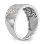 14K White Gold Micro Pave 1 carat Complete Diamond Band