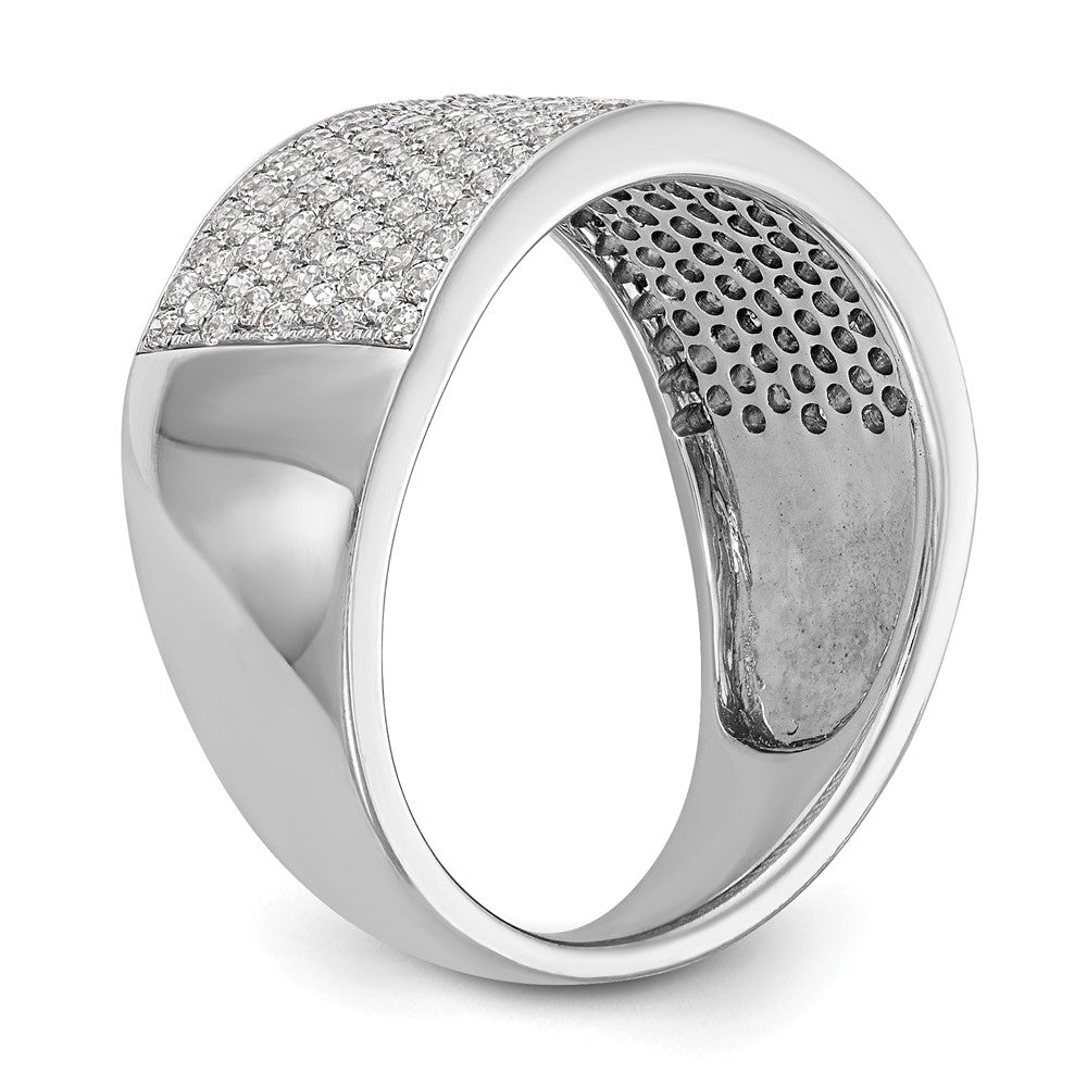 14K White Gold Micro Pave 1 carat Complete Diamond Band