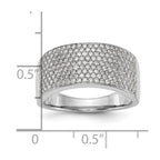 14K White Gold Micro Pave 1 carat Complete Diamond Band