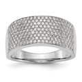 14K White Gold Micro Pave 1 carat Complete Diamond Band