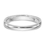 14K White Gold Micro Pave 1/4 carat Complete Diamond Band