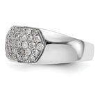 True Origin 14K White Gold 1 5/8 carat Lab Grown Diamond VS+ F+ Complete Band