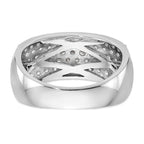14K White Gold Pave 1.6 carat Complete Diamond Band