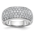 True Origin 14K White Gold 1 5/8 carat Lab Grown Diamond VS+ F+ Complete Band