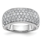 True Origin 14K White Gold 1 5/8 carat Lab Grown Diamond VS+ F+ Complete Band