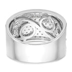 14K White Gold Micro Pave 1 carat Complete Diamond Band