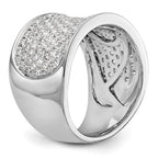14K White Gold Micro Pave 1 carat Complete Diamond Band