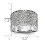 14K White Gold Micro Pave 1 carat Complete Diamond Band