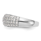 14K White Gold Micro Pave 1.75 carat Complete Diamond Band