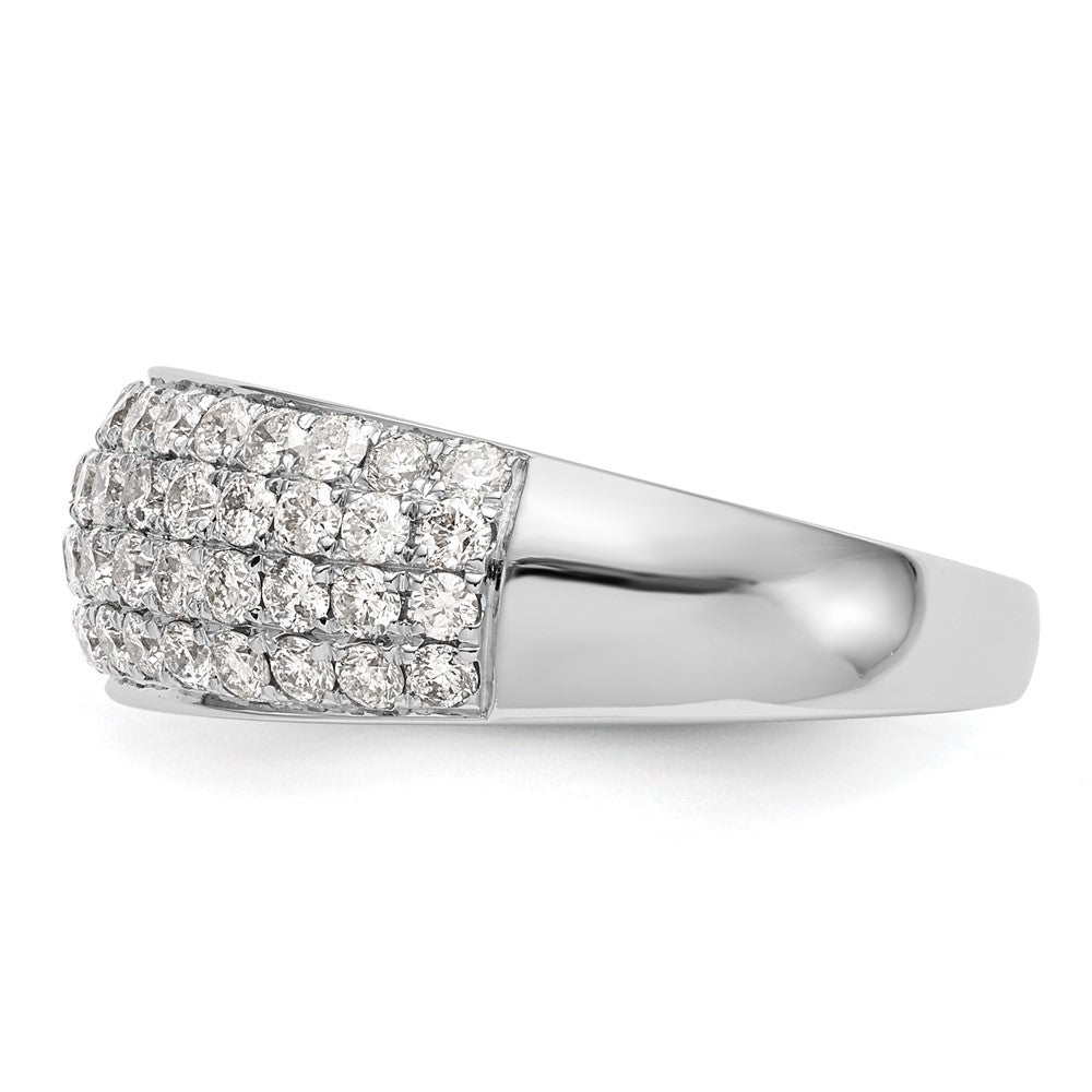14K White Gold Micro Pave 1.75 carat Complete Diamond Band