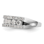 14K White Gold 1.5 carat Complete Diamond Band