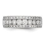 14K White Gold 1.5 carat Complete Diamond Band