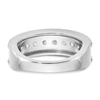 14K White Gold 1.5 carat Complete Diamond Band