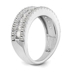 14K White Gold 1.5 carat Complete Diamond Band