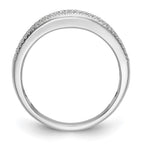 14K White Gold 1/2 carat Complete Diamond Band