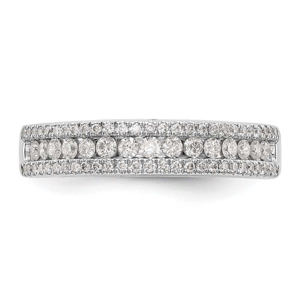 14K White Gold 1/2 carat Complete Diamond Band