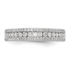 14K White Gold 1/2 carat Complete Diamond Band