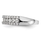14K White Gold 1 carat Complete Diamond Band
