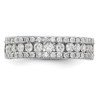14K White Gold 1 carat Complete Diamond Band
