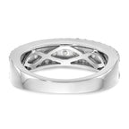 14K White Gold 1 carat Complete Diamond Band