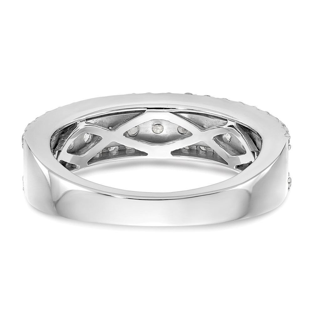 14K White Gold 1 carat Complete Diamond Band
