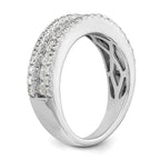 14K White Gold 1 carat Complete Diamond Band