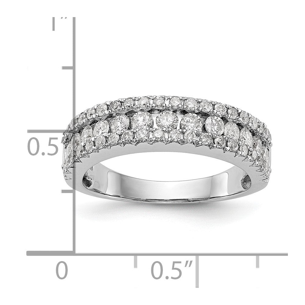 14K White Gold 1 carat Complete Diamond Band