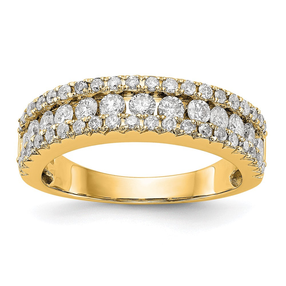 14K Yellow Gold Diamond Band