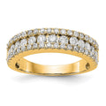 14K Yellow Gold Diamond Band