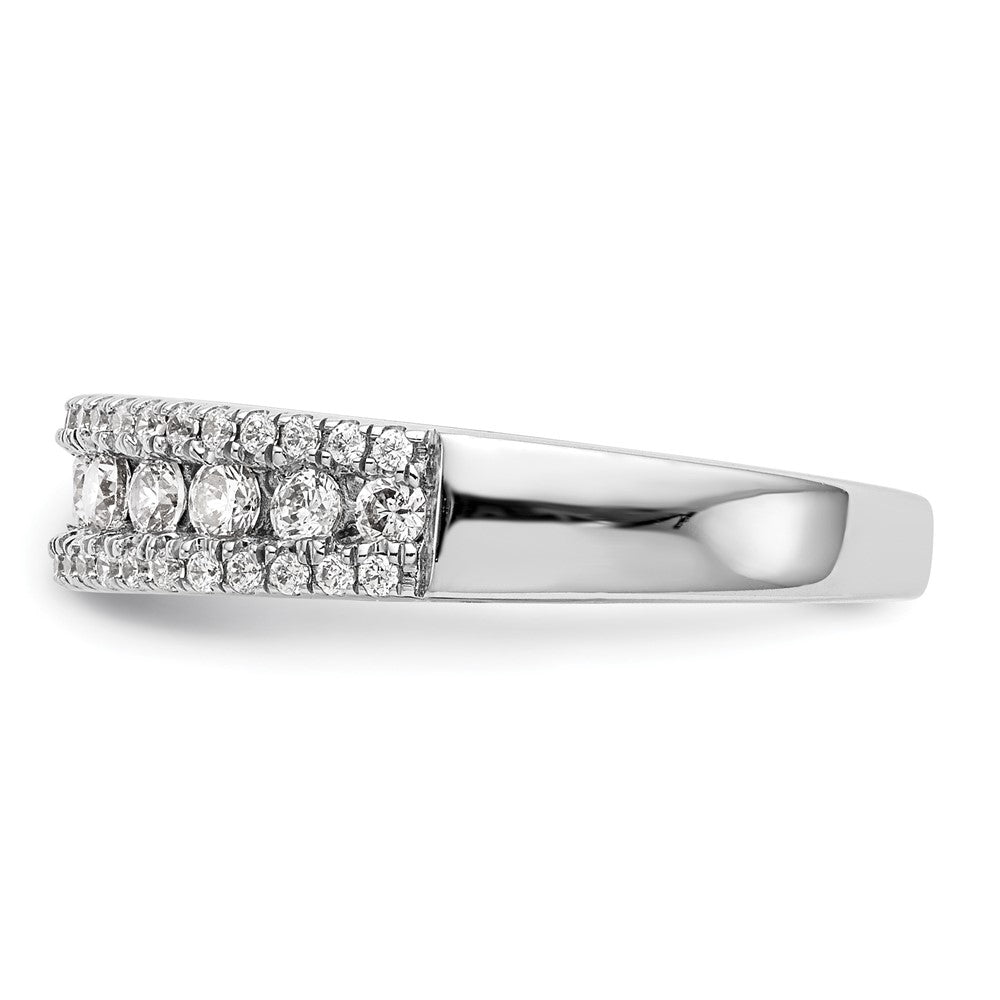 14K White Gold Channel-set 5/8 carat Complete Diamond Band