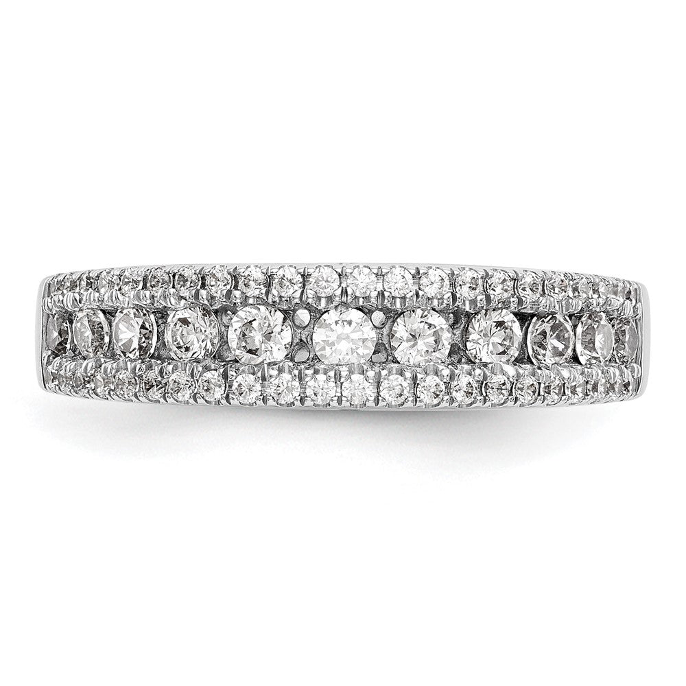 14K White Gold Channel-set 5/8 carat Complete Diamond Band