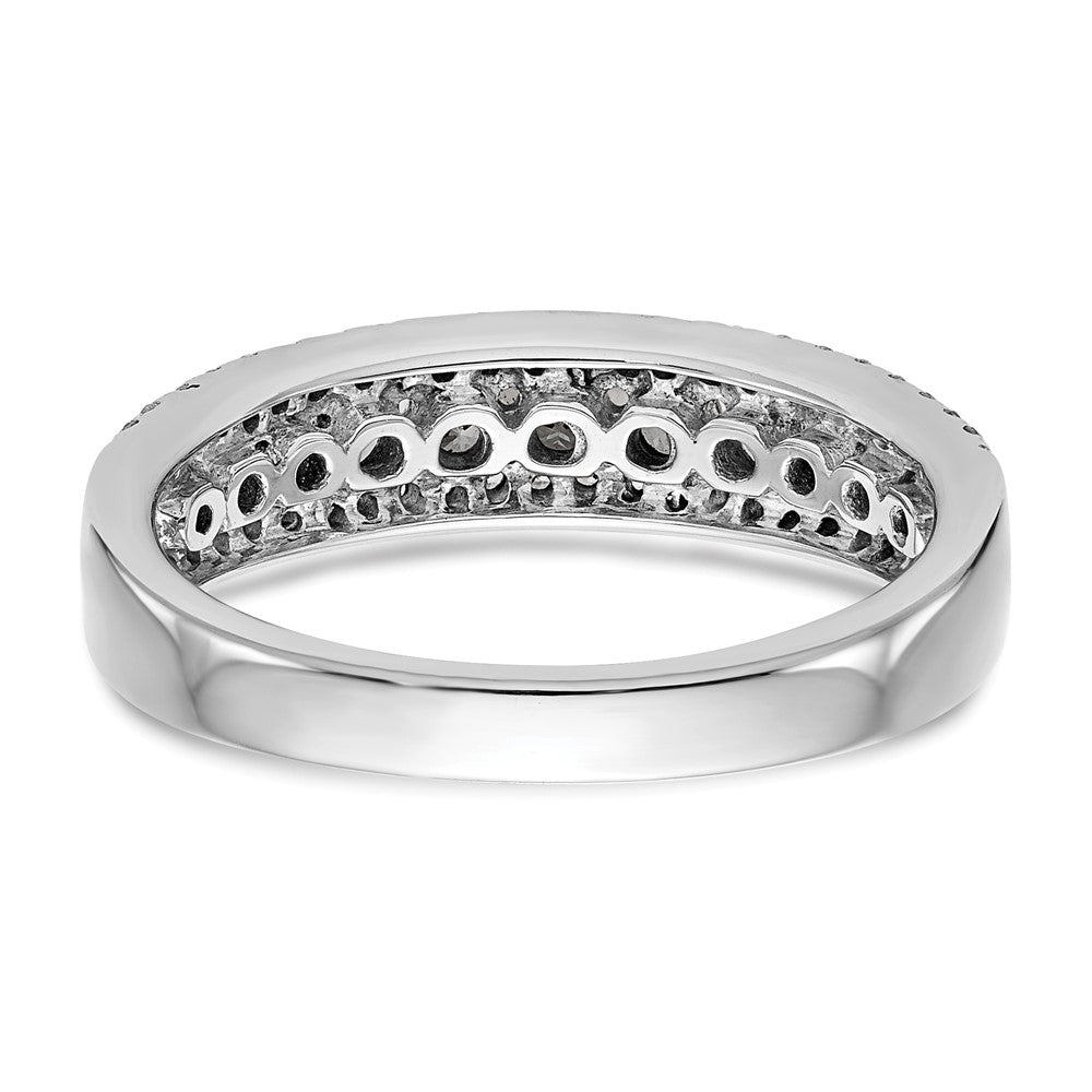 14K White Gold Channel-set 5/8 carat Complete Diamond Band