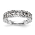 14K White Gold Channel-set 5/8 carat Complete Diamond Band