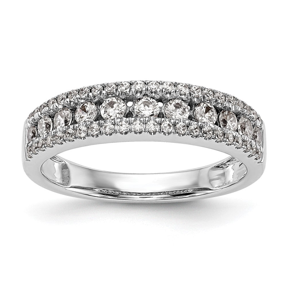 14K White Gold Channel-set 5/8 carat Complete Diamond Band