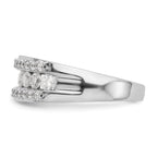 14K White Gold 7/8 carat Complete Diamond Band