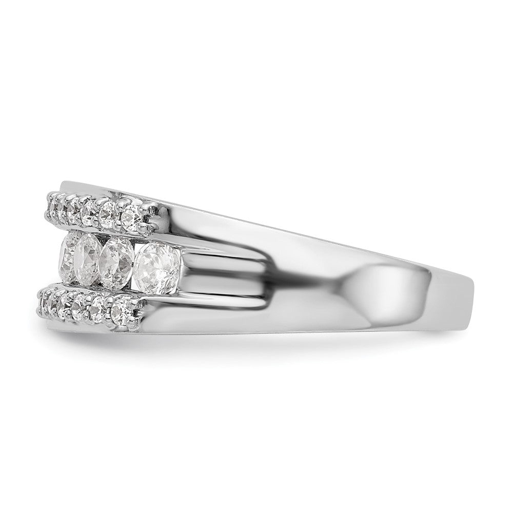 14K White Gold 7/8 carat Complete Diamond Band