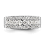 14K White Gold 7/8 carat Complete Diamond Band